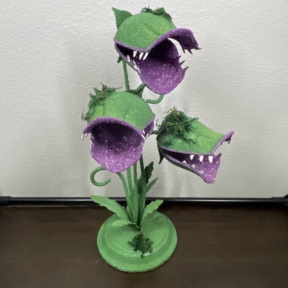 Venus FLY TRAP Metal Plant Statue 18" - Picture 1 of 6